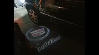 Cadillac Car Door LED Logo Projector Ghost Shadow Lights 2-pc Set