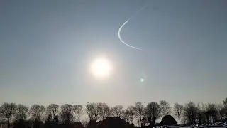 2025-04-02 - Rammstein Flag, Eurofighter fly through the sun