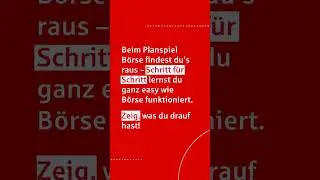 Planspiel B&ouml;rse 2025 - Spielstart