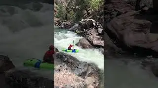 Learning to paddle whitewater rapids? Style it! Don&rsquo;t survive It! #packrafting #whitewaterrafting