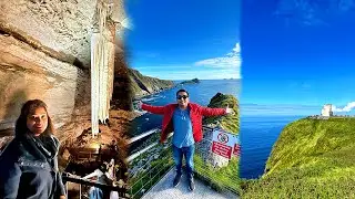 Ireland&rsquo;s Most Popular Cliff | 350 ft above Atlantic Ocean | Spooky Cave Experience | Reached Dublin