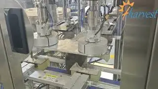 #Automatic double head walnut black bean powder filler equipment, Dual head plastic jar screw capper