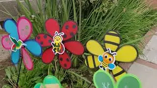 ****NEW PINWHEEL FLOWERS***FUN & COLORFUL SPINNING FLOWERS FOR MY PINWHEEL GARDEN