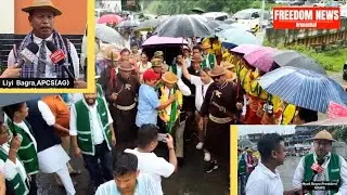 Thousands gathered to receive West Siang New DC Liyi Bagra | MAWS & West Siang public