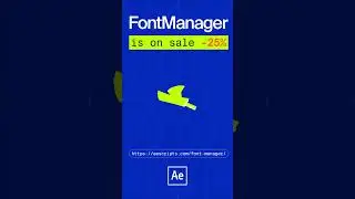 Font Manager for After Effects