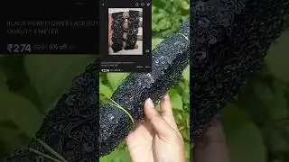 saree lace from meesho budget friendly #black #fashion #onlineshopping #ytshorts #followformore