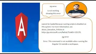 cannot be loaded because running script is disabled on this system. for more information, 