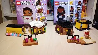 LEGO Bride and Groom Brickheadz rebricked for #rebrickthis #rebrickthisjuly21 40383 40384