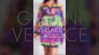 Vintage GIANNI VERSACE 1991 Runway silk Teatro blouse at A Part of the Rest