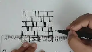 How to draw a simple abstract illusion #illusion#drawing#tips