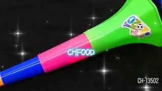 Colorful Plastic Collapsible Horn Football Fans Toys Trumpet CH-13502
