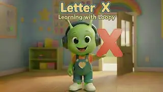 Песенка про букву X | Обучение с Loopy | 4K | Распознавание букв и звуков | Детские песенки | Пес...