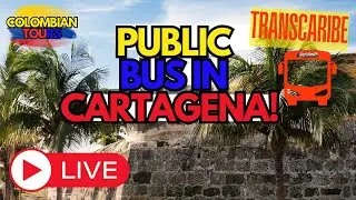 Cartagena 🇨🇴 Live IRL TRANSCARIBE| Public Bus onboard Tour| ColombianTours #irl