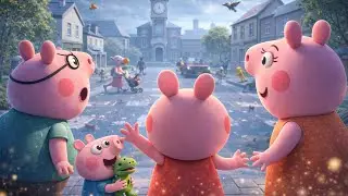 Peppa Trapped In A Frozen Time Town 🐷⏰ | Can Time Move Again? | Peppa Pig Funny Animation