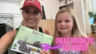 Looking for a fun addition to your Magnatiles? Feoxialy Magnetic Tiles Road Set Review - great gift!