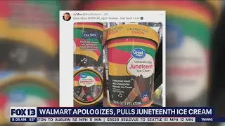 Walmart apologizes after backlash on social media for selling Juneteenth ice cream | FOX 13 Seattle