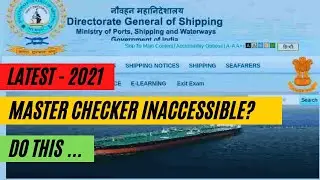 ACCESS MASTER CHECKER | DG PROFILE | Check Sea service details | Master checker Inaccessible.