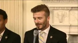 David Beckham at the White House