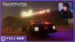playing the new diner map in Phasmo (Full VOD)