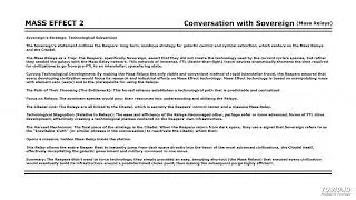 Mass Effect 2 - Conversation with Sovereign (Mass Relays)
