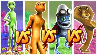 DanceChallenge ElTaiger alien vs New CrazyFrog vs Patila vs Alex fast,slow,veryfast | META ANIMATION