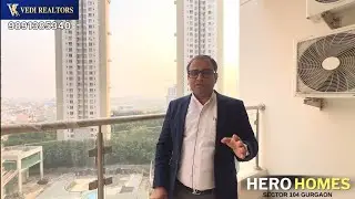 Hero Homes Sector 104 Gurugram [ 3 BHK Large 1689 Sqft ] Dwarka Expressway 