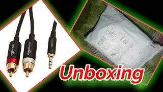 Amazon basic 3.5 mm jack to rca pin adapter unboxing