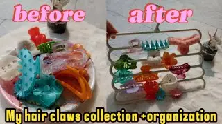 My Hair Claws Collection 💕 | Aesthetic Hair Clip Organization\different hair claws collection😍