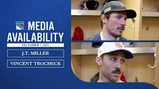 NYR vs VGK: J.T. Miller & Vincent Trocheck Postgame Media Availability | Dec. 7, 2025