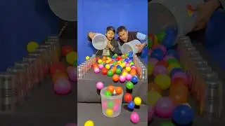 Best multicolour ball roll family challenge ✅#shorts #game
