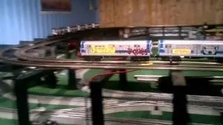 MTH subway on 2 elevated tracks + 3 under the EL