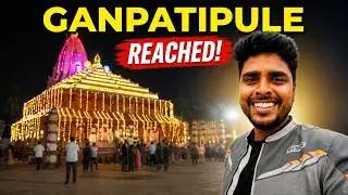 Navi Mumbai to Ganpatipule Konkan | Hotel Near Ganpatipule Temple | Solo Ride - Azad Shukla Vlogs