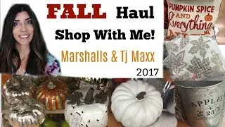 Fall Shop With Me Marshalls & TJMaxx \\ Fall Home Decor 2017