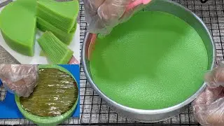 pantes aja viral ternyata memang enak banget !! kalau dijual pasti laris banget! lapis india pandan