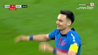GOOOL! FCSB - Univ. Craiova 1-0. CE BOMBĂ! Șut deschide scorul cu o TORPILĂ de la distanță