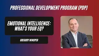 Emotional Intelligence What's Your EQ? - Gregory Winsper (PDP Winter 2020 - 2021)