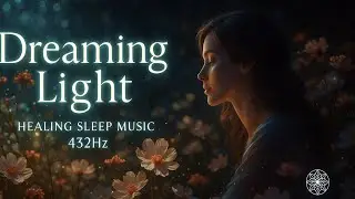 Deep Sleep Music 432Hz with Heartbeat | Fall Asleep Fast & Heal