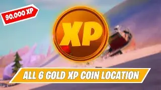 ALL 6 GOLD XP COIN LOCATION IN FORTNITE CHAPTER 2 SEASON 5 (90,000 XP)
