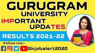 Gurugram University Result 2021-22 Out Ba BSC Bcom Bed Exam Results || Skjobalert