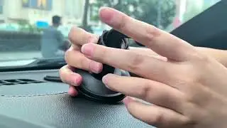 AMZDIGI Car Fan, Mini USB Fan for Car Front Passengers with Air Vent Holder