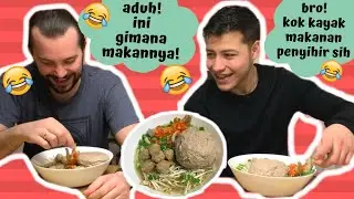 DIKIRA MAKANAN PENYIHIR 🧙🏼‍♀️! REAKSI MEREKA PERTAMA KALI MAKAN BAKSO CEKER BIKIN NGAKAK 🤣🤣