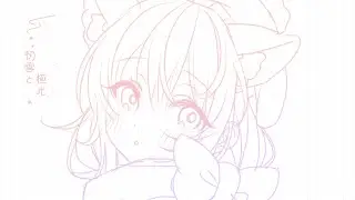 初雪と極光 (First Snowfall and Aurora)