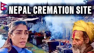 Inside Kathmandu's most popular cremation site-  not ready for this 😳