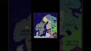 Territorial.io Timelapse #territorialio #timelapse #scandinavia #shorts