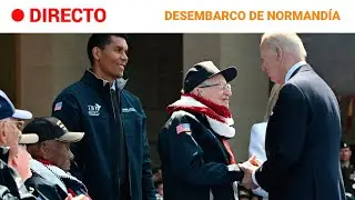 DESEMBARCO DE NORMANDÍA : BIDEN en el HOMENAJE a los VETERANOS norteamericanos | RTVE