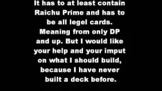 Raichu Prime Deck Help