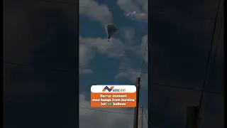 Terrifying Moment Man Falls from Burning Hot Air Balloon at Festival 🎈🔥