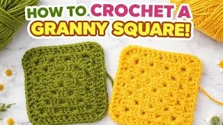 Beginner friendly crochet granny square. 2026 trending crochet #grannysquare #chrochet