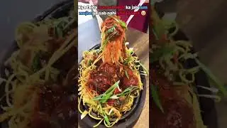 noodles 🍜  and Manchurian #recipe #spacy 🥵