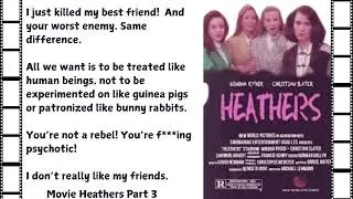 25 Top Best Quotes from Movie Heathers Part 3#Amazing Movie #Action#BEST MOVIE #VintageMovies
